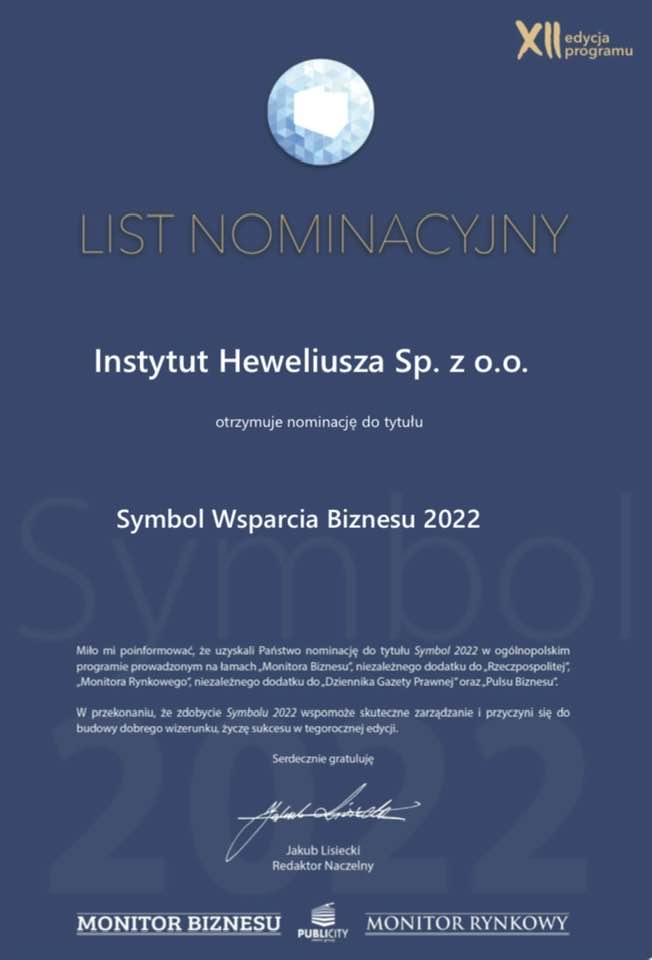 i_heweliusza's tweet photo. Duma☺️ Dziękujemy za nominację‼️ Tak możemy rozpoczynać każdy tydzień😉 @rzeczpospolita @puls_biznesu @DGPrawna #MonitorRynkowy #MonitorBiznesu #symbol2022 #biznes https://t.co/jaR0b9eJYs