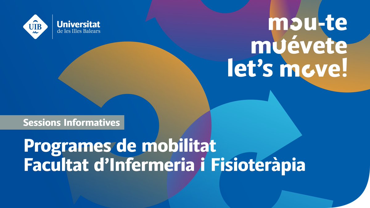 Recordau, aquesta setmana tenim la sessió informativa sobre mobilitat al Grau en Fisioteràpia!
🗓 Dijous 27 d'octubre
🕒17h
🏢Aula 3 de l'edifici Guillem Cifre de Colonya

Animau-vos!