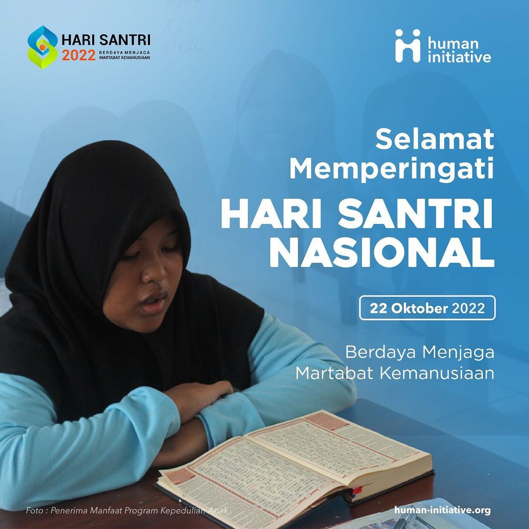 HumanIn_Aceh's tweet photo. Selamat memperingati Hari Santri Nasional 2022

Tanggal 22 Oktober bukan sekadar perayaan Hari Santri Nasional, melainkan momentum diri dan umat untuk bangkit menyinari negeri ini dengan cahaya Islam yang terang benderang.

https://t.co/NGV1EJNivw

#HumanInititive https://t.co/OBDvdstHkU
