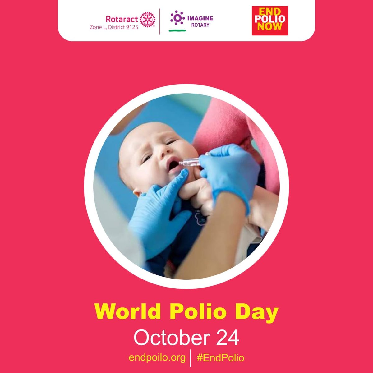 Oceanfocuz's tweet photo. IT IS WORLD POLIO DAY
October is Polio Awareness Month and the theme is A Healthy future for Mother and Children
Educate others about the lifelong effects of Polio and the importance of global vaccination.
#KeepPolio@zero
#WorldPolioDay
#ZoneL
#RotaractAfrica
#Rotary
#Rotaract https://t.co/elXL28NrQZ