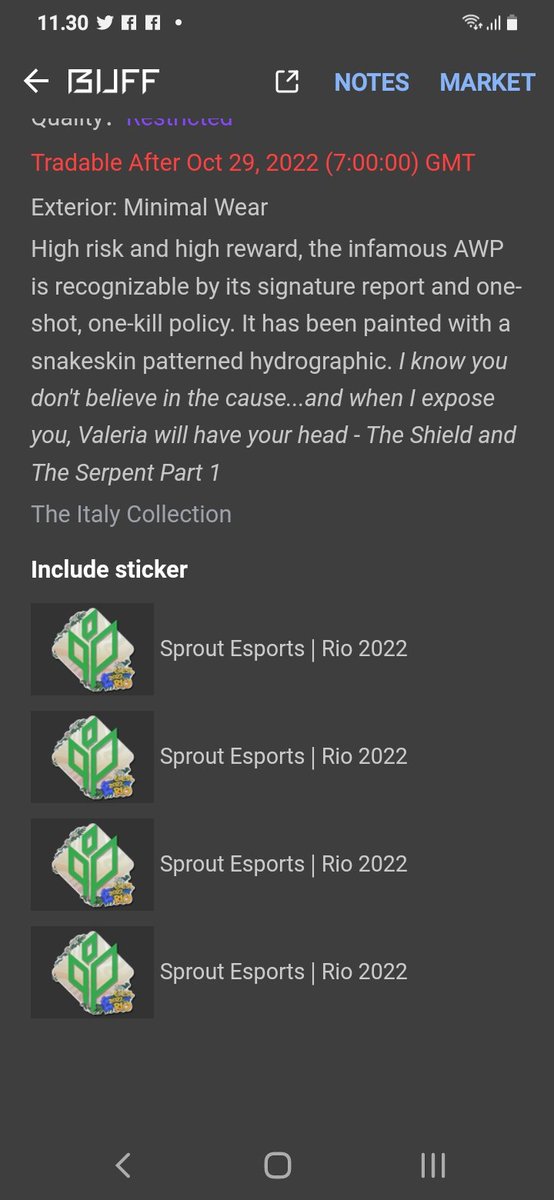 MartinFalk14's tweet photo. Giveaway Giveaway Giveaway 

1 x pit wiper low float mw witt 
4 x  Sprout Esports | Rio 2022

To inter:
Retweet✅
Like✅
Follow✅

Rool it in 7 days (GL) https://t.co/O0afb8dVuL
