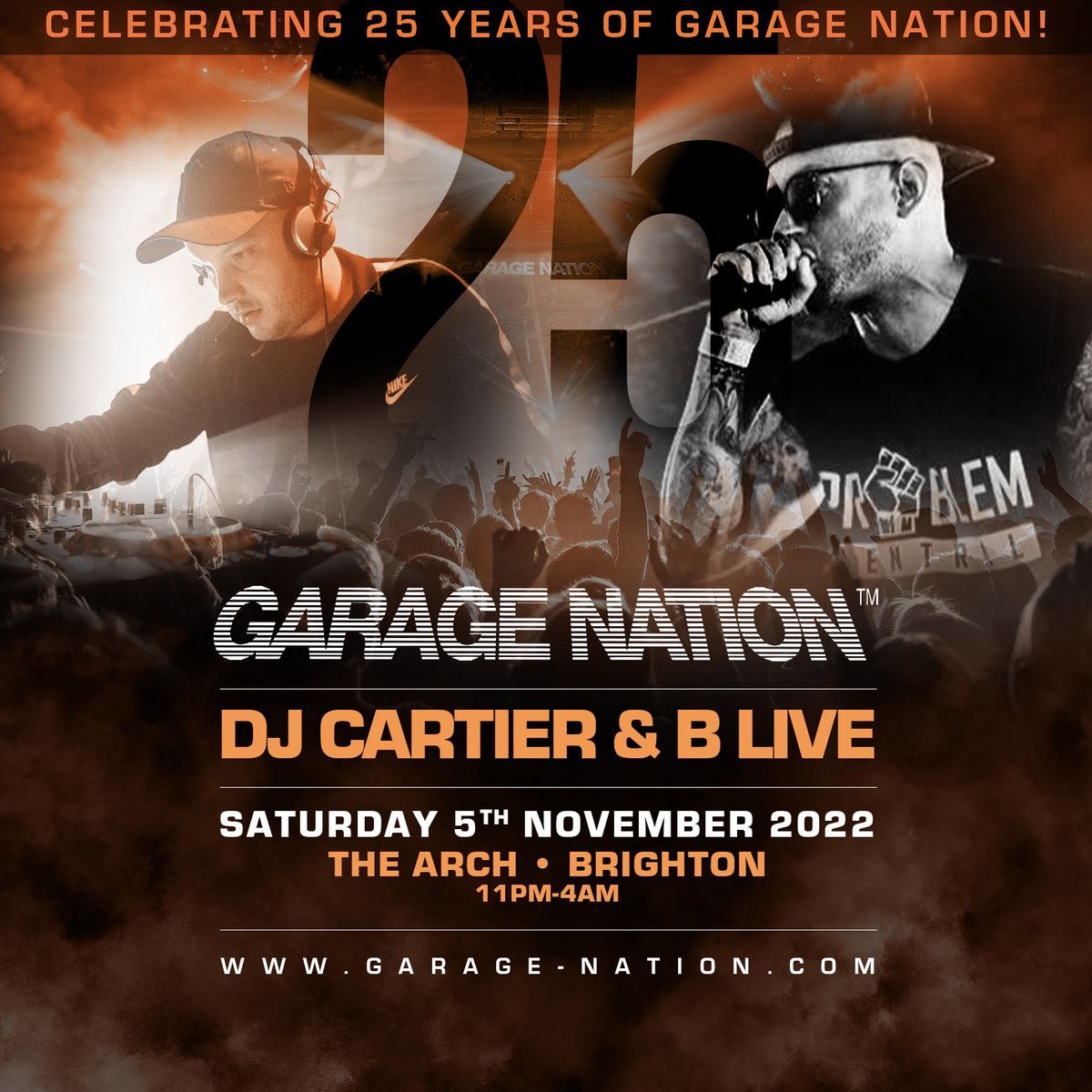HuskyEvents's tweet image. Garage Nation is back at @thearchbrighton on Saturday 5th November! 

Tickets available from huskyevents.com 📣
