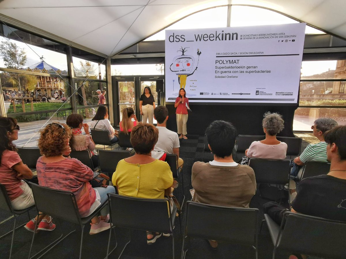 vickypiz's tweet photo. ✅ Ya están en marcha las charlas divulgativas de #Donostia #Weekin de @FomentoSS que tengo el placer de presentar en #AlderdiEder

🗓️ Hoy lunes:

- 18:30 @flopez_gallego de @CICbiomaGUNE hablará de las #enzimas 🔬
- 19:00 @jfsanjulian de @OREesports hablará sobre #Esport🎮 https://t.co/CnPANySwxx