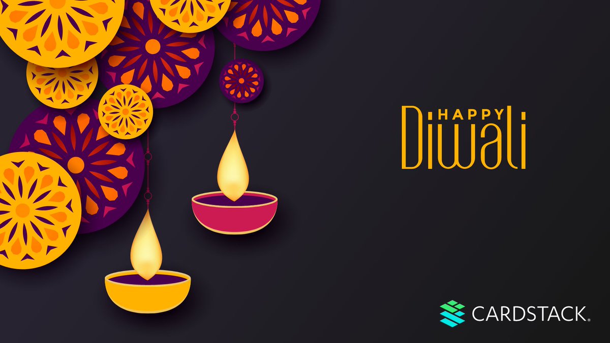 cardstack's tweet photo. Happy Diwali to all #Cardstackers celebrating around the globe. We wish you a bright and joyous celebration! https://t.co/KGNiDEWV22