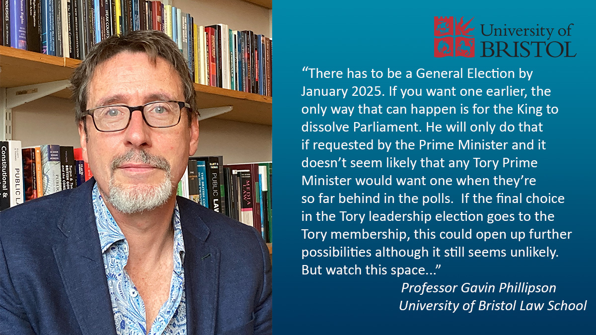 Need an expert to explain what it would take for there to be a #GeneralElection?🗳️ Constitution law specialist @Prof_Phillipson can help! Get in touch to schedule an interview and find out more. @BristolUniLaw #journorequest #expertrequest