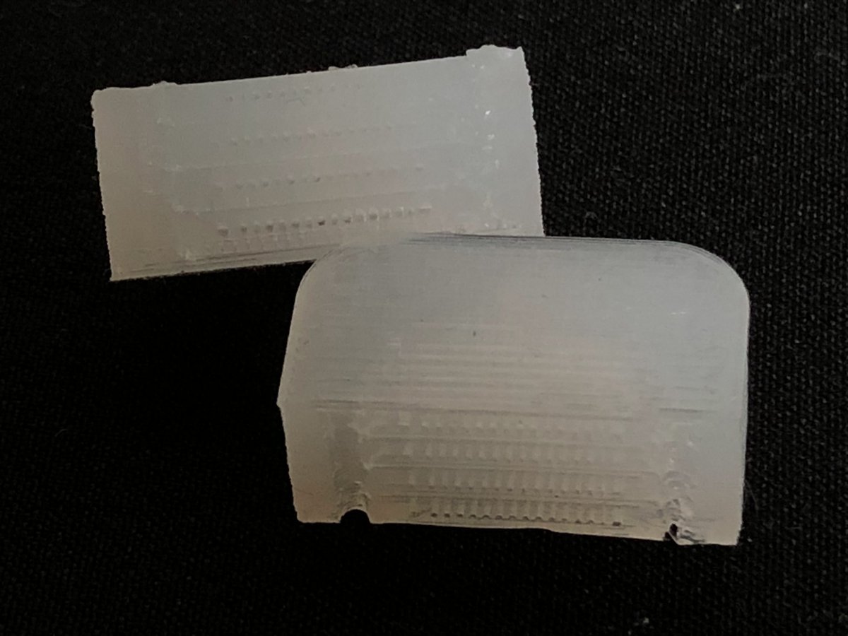 SanDraw3D's tweet photo. ✨Microfluid channel

Super amazing #3Dprinting!!
Each channel is only 0.4mm
(Almost beat the iPhone's lens...haha😅)
We use a 0.25mm nozzle, printed by S053.
Super precise glue output and repeat positioning accuracy.😎

#additivemanufacturing #sandraw #microprinting #silicone https://t.co/1V4BOF1SE8