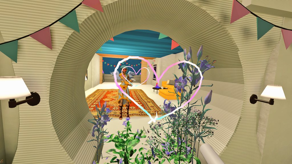 Kitana_w1n's tweet photo. We had so much with #MetaverseCrew celebrating my first  #VRChat_world ! So thankful that I see so much support in the beginning of my journey 🥰❤️ Special thanks to #MetaRick and #Root

#VirtualReality #XR https://t.co/ocRM7PE7m5