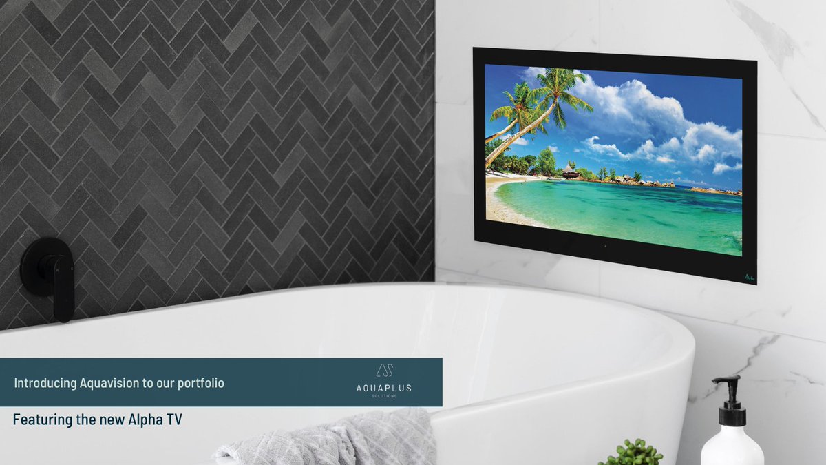 thisisaquaplus's tweet photo. Alpha’s combines Aquavision’s future-proof technology and designs with competitive pricing, creating the perfect combination of luxury and affordability.
Made in Britain by Aquavision. Aquaplus Solutions are the Retail Sales Agent for the South of England. #aquavision #bathroomtv https://t.co/hxO1XnbLRX