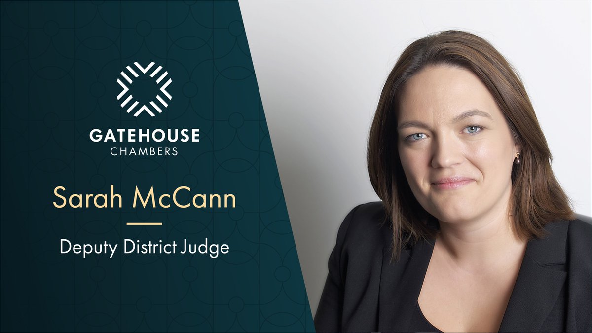 We are delighted to report that <a href="/SarahMcCann_1/">Sarah McCann</a> has been appointed as a Deputy District Judge on the South Eastern Circuit to sit within the Civil Jurisdiction. bit.ly/3D0NUPJ