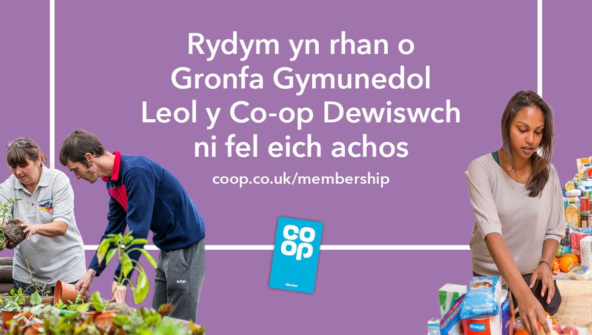 Dewisiwch ni fel eich achos #ItsWhatWeDo 
membership.coop.co.uk/causes/66728