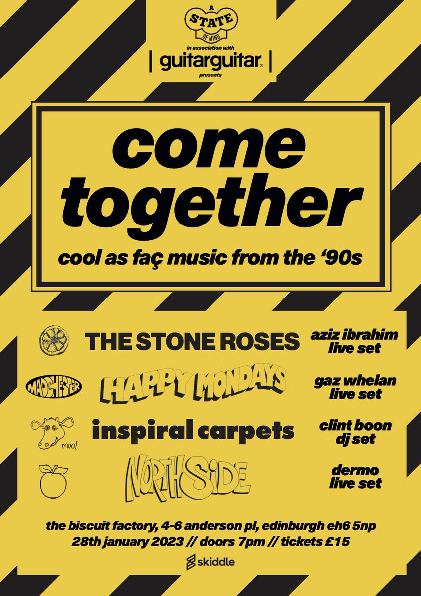 AState_Of_Mind's tweet image. LOOK AT THAT POSTER😍😍

We cannot stop staring at it in the studio!!

If you think the poster is good. The night is going to be even better!

Grab your tickets for COME TOGETHER here: skiddle.com/whats-on/Edinb…