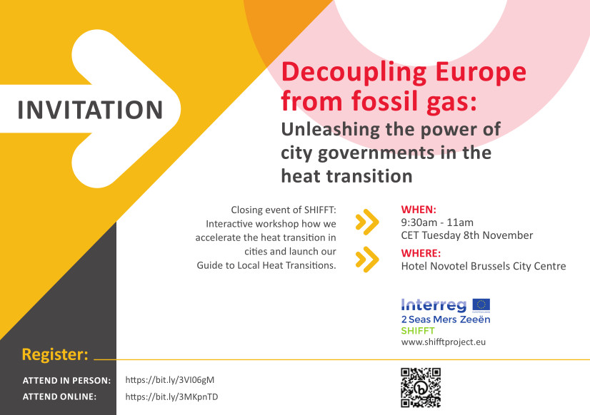 If you are interested in #ZeroCarbon #heat and #cities, please join us in Brussels on the 8th November for the @ShifftP final workshop. We need to stop burning gas - come and share your knowledge and see our new guide. #gasprijs #GasPrice Please RT. eventbrite.co.uk/e/decoupling-e…