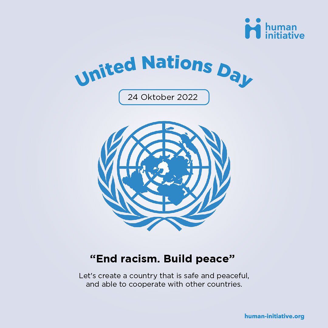 HumanIn_Aceh's tweet photo. Selamat Memperingati United Nations Day
24 Oktober 2022

United Nation Day atau yang di kenal dengan hari perserikatan bangsa-bangsa (PBB). UN Day ditetapkan bertepatan dengan hari PBB yaitu pada tanggal 24 oktober 1948. https://t.co/I8suEF8E4C