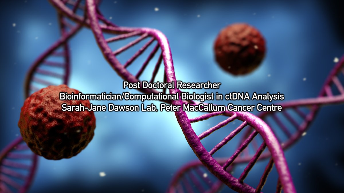Sarah-Jane Dawson (@sarahj_dawson) on Twitter photo We are hiring!! Two positions available (postdoc & RA)
If you are interested in #ctDNA #liquid_biopsies #cancer_genomics #DNA_methylation come and join our wonderful team in <a href="/TheDawsonLab/">The Dawson Lab</a> <a href="/PeterMacRes/">Peter Mac Research</a>
Postdocs Apply Here:careers.petermac.org/job/MELBOURNE-… We are hiring!! Two positions available (postdoc & RA)
If you are interested in #ctDNA #liquid_biopsies #cancer_genomics #DNA_methylation come and join our wonderful team in <a href="/TheDawsonLab/">The Dawson Lab</a> <a href="/PeterMacRes/">Peter Mac Research</a>
Postdocs Apply Here:careers.petermac.org/job/MELBOURNE-…