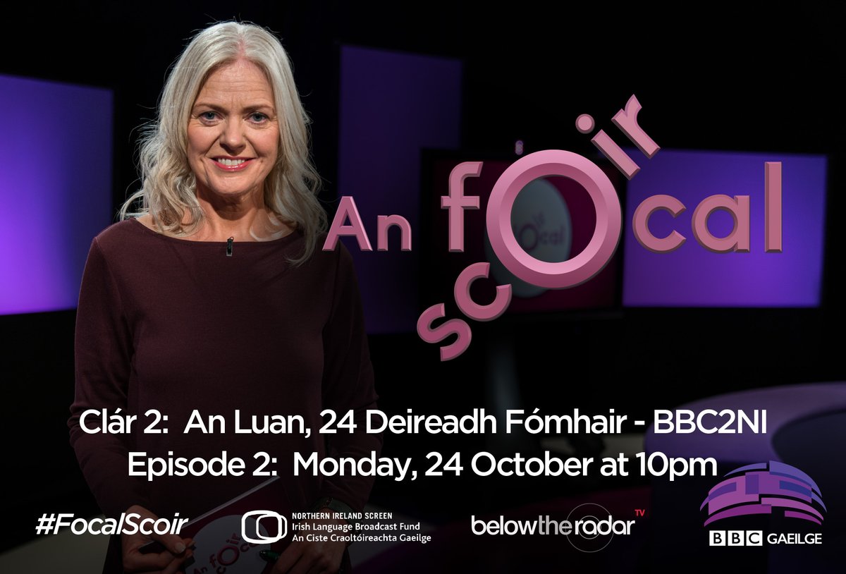 BTRadarTV's tweet photo. On An Focal Scoir tonight @MBhreathnach discusses Long Covid and Hybrid Working. Bígí le Máire &amp; @Sean_O_Baoill ag 10pm ar @BBCTwoNI @bbcgaeilge @NIScreen #FocalScoir https://t.co/aPD1fdu4Qy
