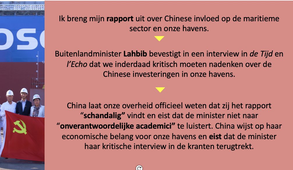 Voor wie nog denkt dat je economie en politiek kunt scheiden: hier is een zorgwekkend voorbeeld van hoe China onze economische afhankelijkheid uitspeelt én censuur aan ons land oplegt.