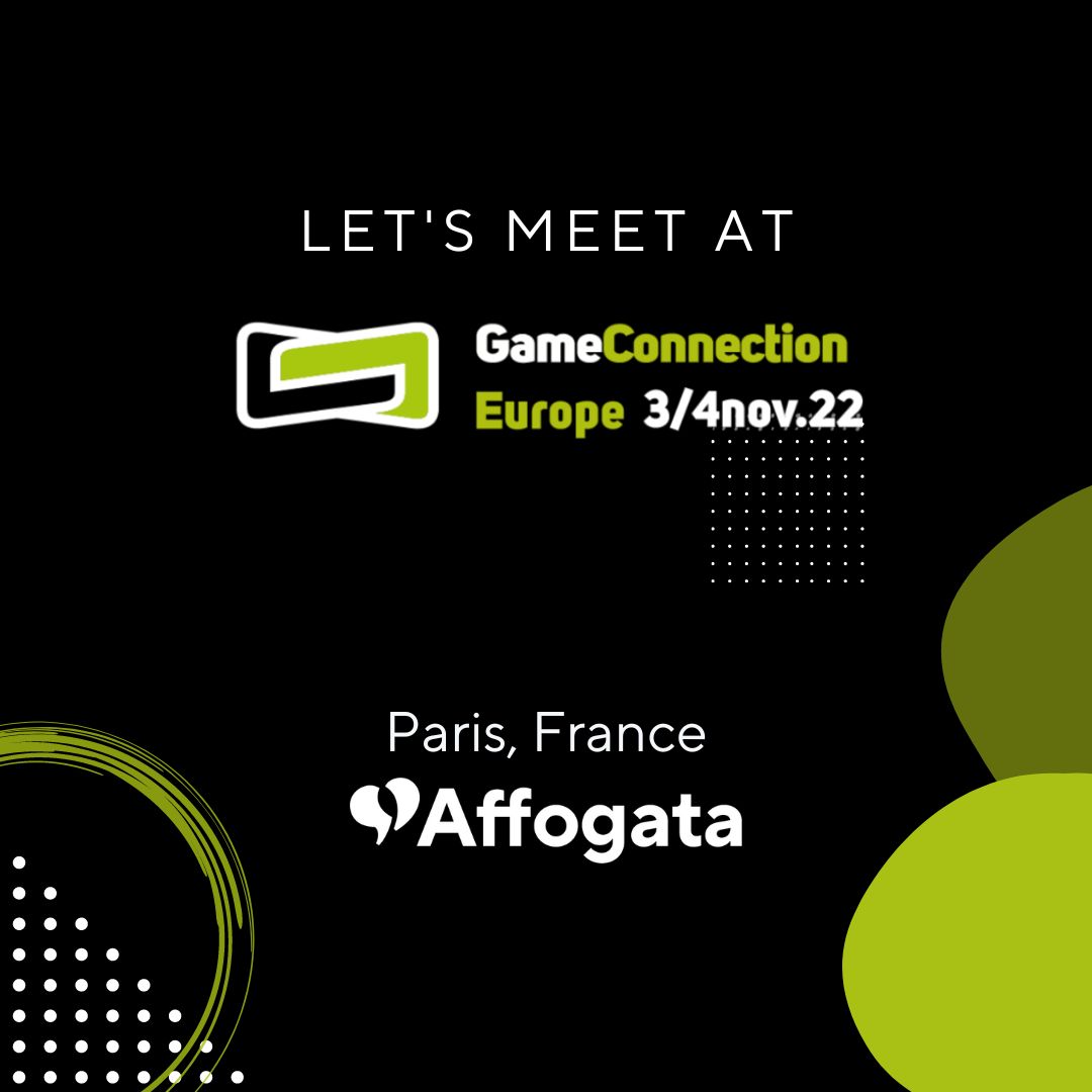 AffogataTeam's tweet photo. We're excited to announce that we'll be at Game Connection Europe in Paris next week. We'd love to meet you 🔥
Come visit our booth #56D near the entrance and learn all about the power of AI-driven player feedback analytics.
#GameConnection #GameConnectionEurope #GameCoEurope22 https://t.co/aLNoE9J1CK