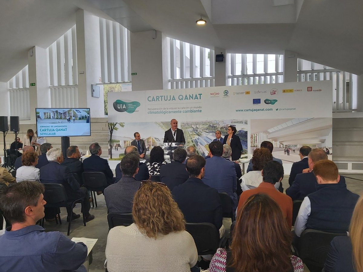 CartujaQanat (@cartujaqanat) on Twitter photo En el acto de inauguración de #CartujaQanat, el alcalde de #Sevilla, <a href="/antoniomunozsev/">Antonio Muñoz</a>, recuerda que esta inauguración coincide felizmente con el #DiaContraElCambioClimatico En el acto de inauguración de #CartujaQanat, el alcalde de #Sevilla, <a href="/antoniomunozsev/">Antonio Muñoz</a>, recuerda que esta inauguración coincide felizmente con el #DiaContraElCambioClimatico