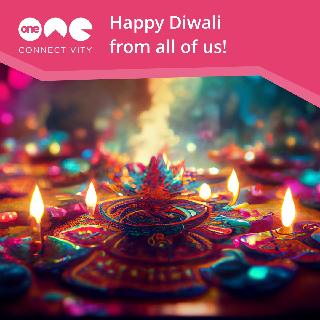 OneConnectivity's tweet photo. From everyone at One Connectivity, we're wishing a lovely and cheerful Diwali to all who celebrate!
#OneConnectivity #HappyDiwali https://t.co/Tm6hwTtrlU