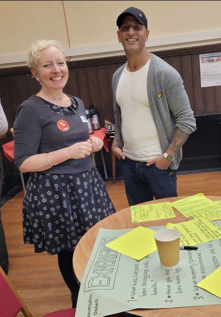 LancasterCVS's tweet photo. Really great to be involved in the Reimagining Mental Health event at @gregsoncentre. A really positive & safe space with lots of discussions about non medical models to support mental health & wellbeing across our communities.Thank you @mhhehub
#reimaginingmh #Community
#zines https://t.co/VTolde5Vwx