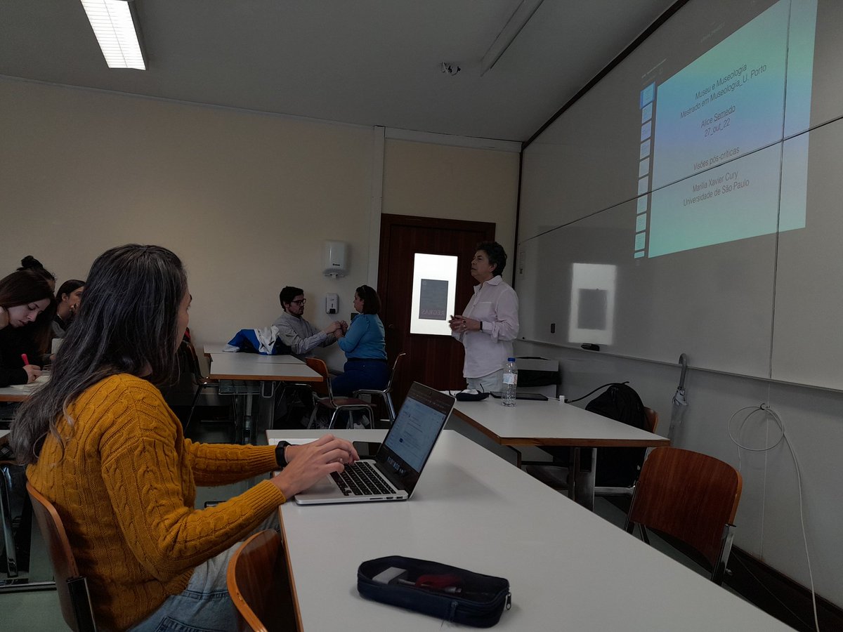 asemedo's tweet photo. Na aula. Hoje com Marília Xavier Cury que connosco partilha os seus posicionamentos críticos. https://t.co/3Wh1d22ejP