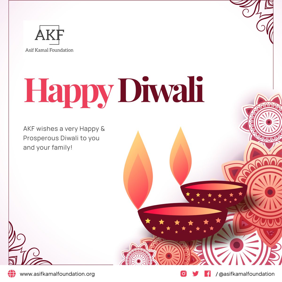 asifkfoundation's tweet photo. ￼ Wishing the goodness of this festive season dwells within you and stays throughout the year. Happy Diwali! 
￼ https://t.co/fIoEZYAhMd