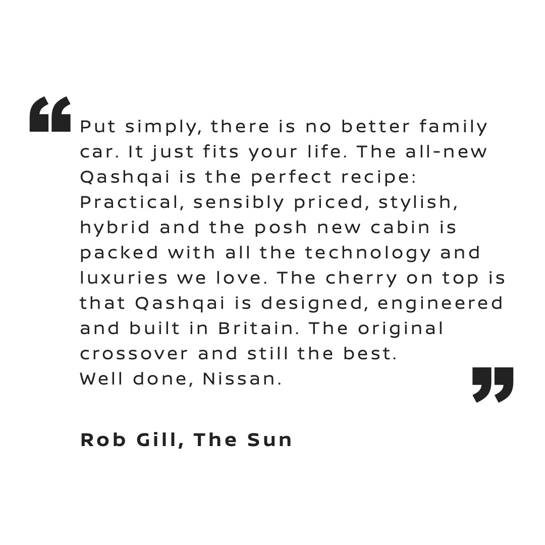 Did you know the #NissanQashqai is an award-winning car?

Discover what Rob Gill, Motors Editor at The Sun had to say.