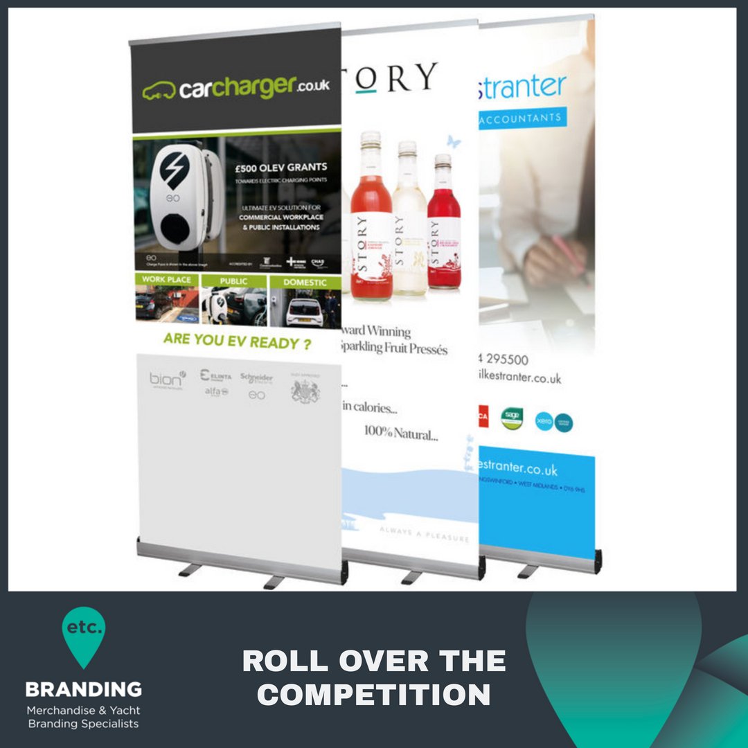 etcbranding's tweet photo. Our budget Roller Banner (800 X 2000mm) is ideal for communicating your message at your next event. 

This banner is suitable for reception areas, exhibitions, trade shows, conferences and craft fairs; providing a portable solution for your display needs. 
#Events #MarketingTips https://t.co/EzzIYJExK7