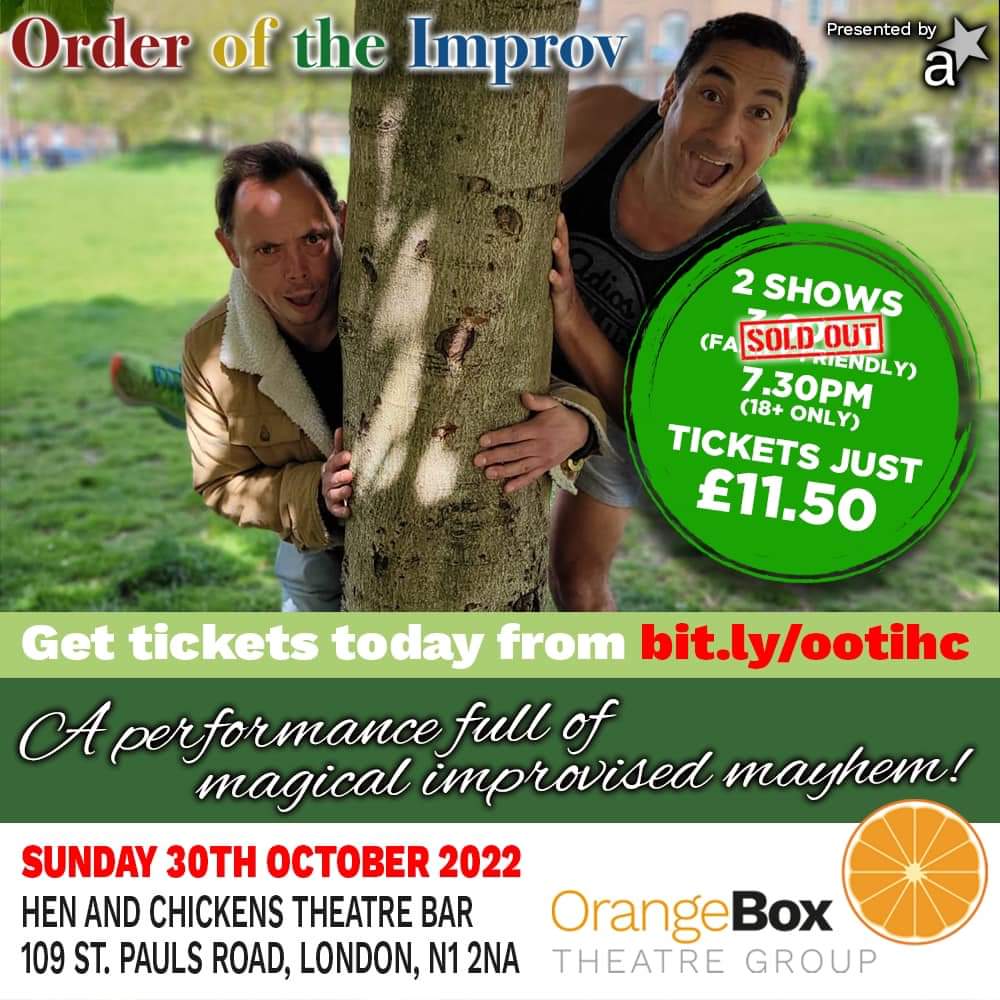 ImprovOrder's tweet photo. @ImprovOrder this coming Sunday at @HenandChicksN1 7.30pm!!!!! Potter "inspired" silliness by @MrJamesPayton  and @WheresWalles #comedy #improv #HarryPotter https://t.co/cxoDzaGNRu