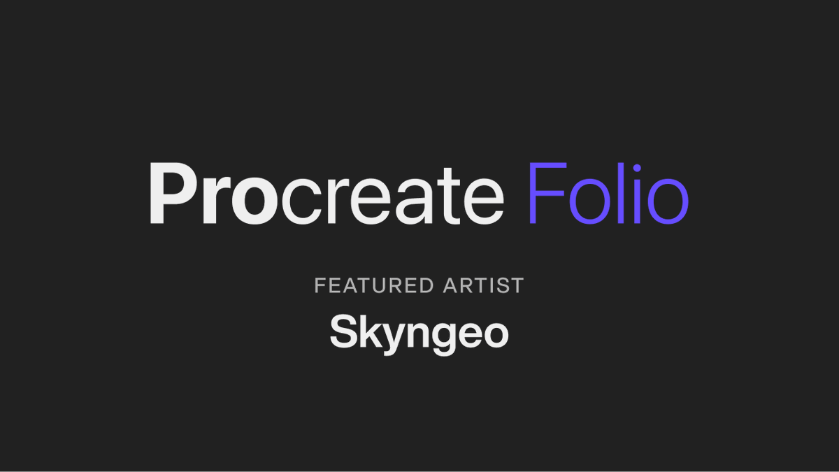 Procreate's tweet image. This week&apos;s featured #ProcreateFolio artist is Skyngeo. Their use of high-contrast, dynamic brush strokes creates scenes like vivid dreams.

Check out their Folio here: folio.procreate.art/skyngeo