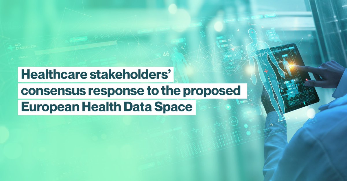 #EHA joined 29 stakeholders in signing the joint statement on the European #HealthData Space. Through an advanced #EHDS, we can improve patient outcomes, empower 🇪🇺 citizens, & strengthen health systems. Learn more: eha.fyi/EHDS_Statement #HealthUnion @EU_Commission @Europarl_EN