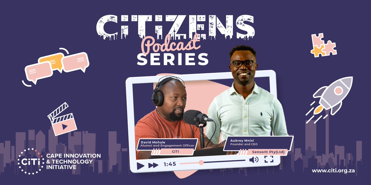 📢 Are you ready for a bonus episode👏? Join CiTizens Podcast host, David Mohale, and Aubrey Mnisi as they talk about Africa’s autonomous future. Listen here: bit.ly/CitizensPodcas… #CiTizensPodcast #CiTizens #SensoritOI #TechStartUps