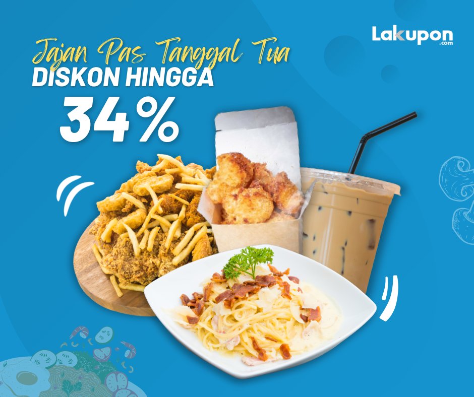 Pengen kalap jajan pas tanggal tua? 🤔

Nggak usah takut kalau kamu pakai Lakupon. Berbagai promo voucher makanan yang bisa nemenin kamu pas tanggal tua ada di sini dengan diskon hingga 34% loh! 🤩 😋

Cekidoott 👉 bit.ly/3StYaWk