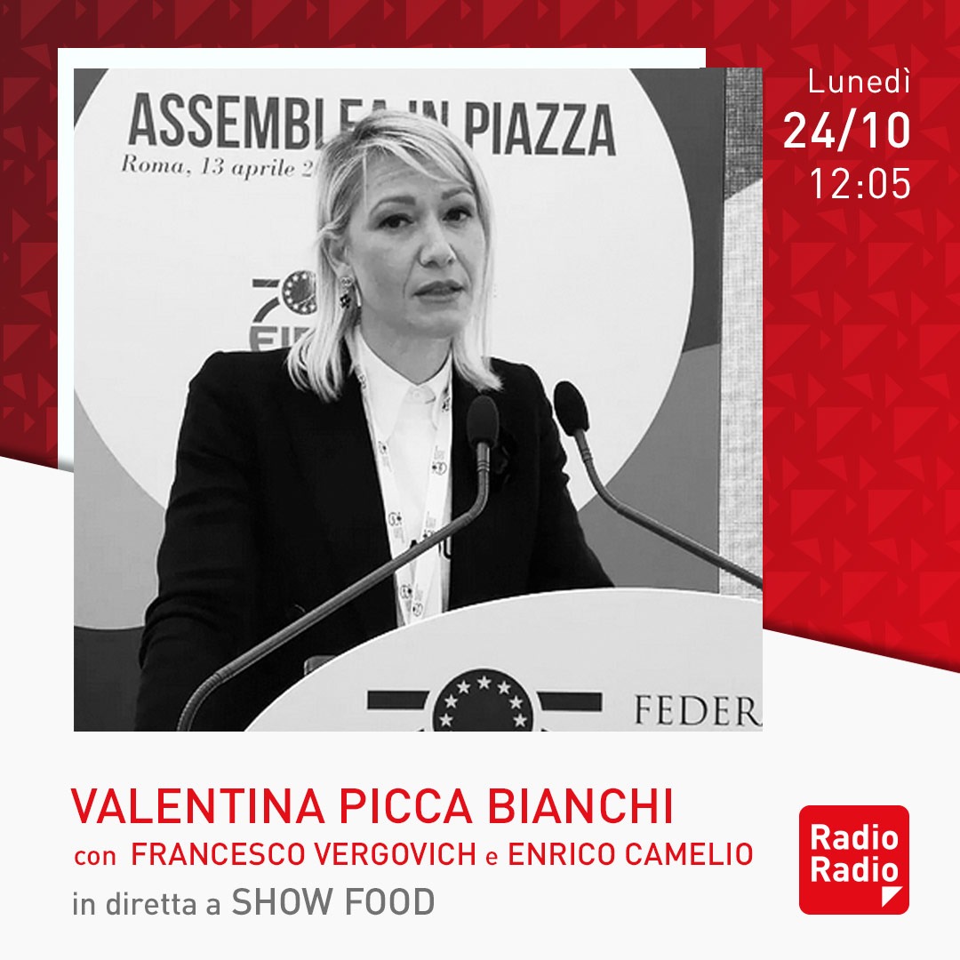RadioRadioWeb's tweet photo. 📌 Non perdetevi #SHOWFOOD con Francesco Vergovich ed Enrico Camelio
⏰ In diretta dalle 12:05 abbiamo come ospiti lo Chef Igles Corelli, Valentina Picca Bianchi e Nicola Santini
⏰ Dalle 12:35 ai microfoni si aggiungeranno Gianfranco Vissani e Valerio M. Visintin https://t.co/PMMJ2KBB9a