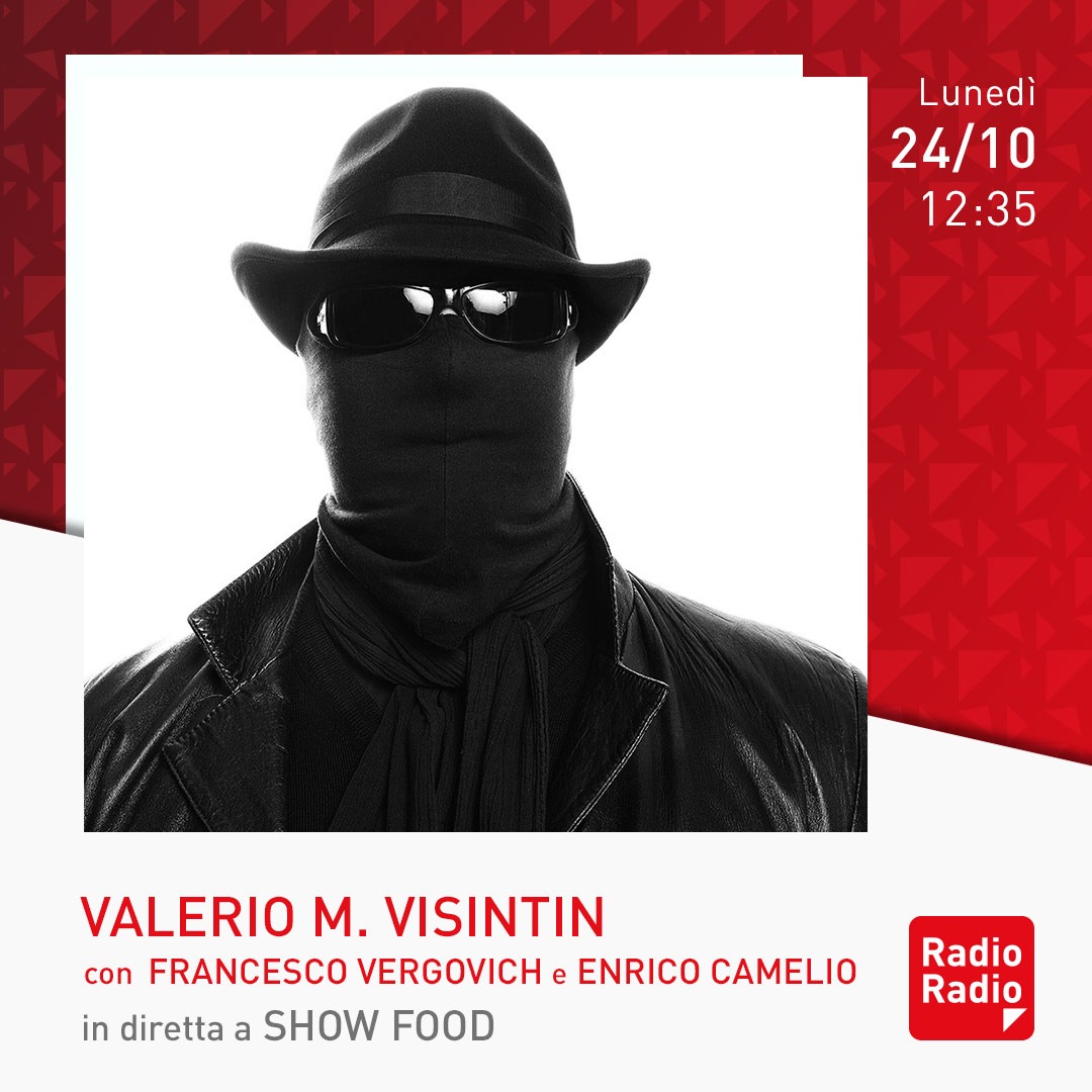 RadioRadioWeb's tweet photo. 📌 Non perdetevi #SHOWFOOD con Francesco Vergovich ed Enrico Camelio
⏰ In diretta dalle 12:05 abbiamo come ospiti lo Chef Igles Corelli, Valentina Picca Bianchi e Nicola Santini
⏰ Dalle 12:35 ai microfoni si aggiungeranno Gianfranco Vissani e Valerio M. Visintin https://t.co/PMMJ2KBB9a
