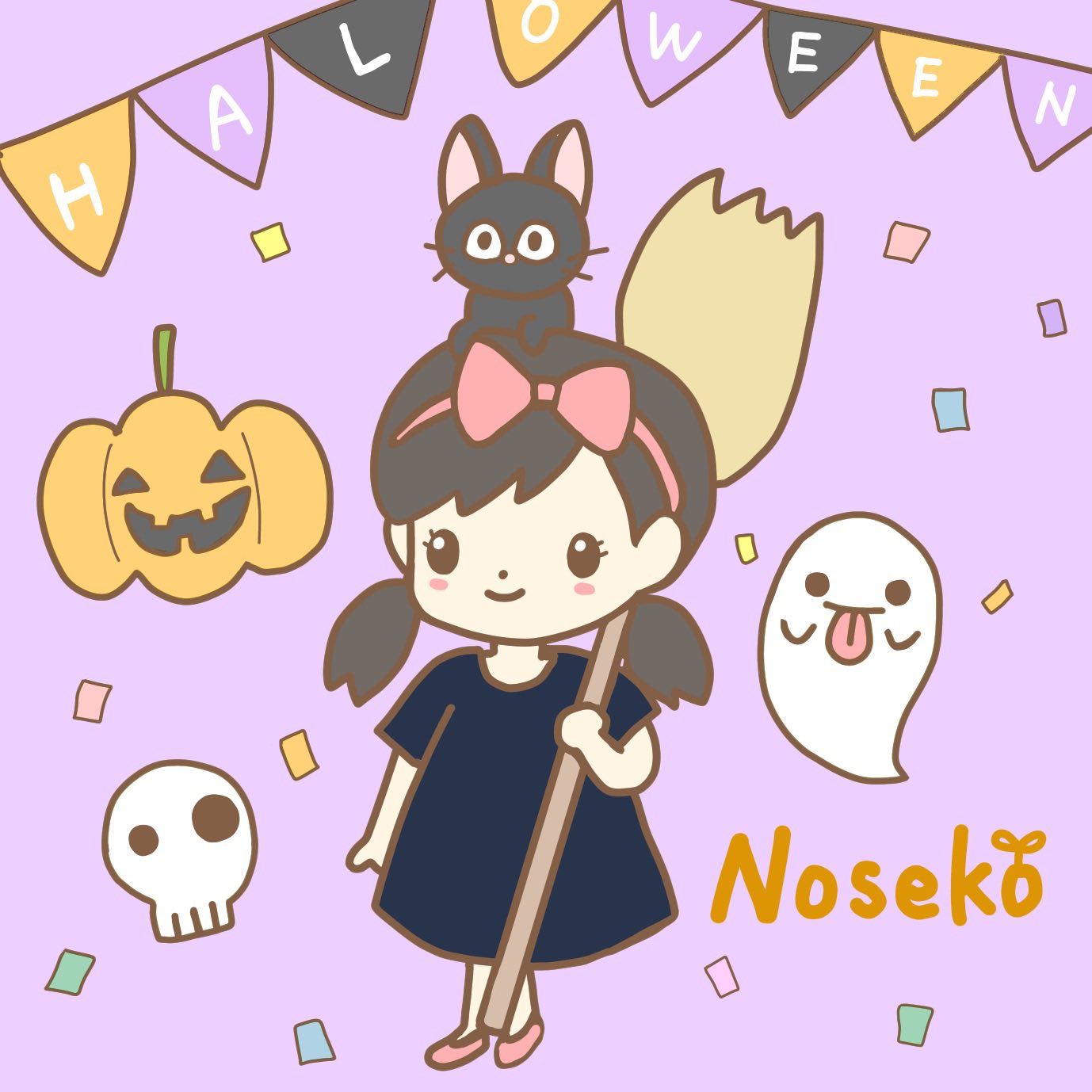 のせこちゃん 楽しくお絵描き ハロウィンの仮装 魔女の宅急便が1番手間がかからない説 ジジとホウキが無かったらもっと簡単 ハロウィン 魔女の宅急便 ジブリ イラスト T Co 97ydostukj Twitter