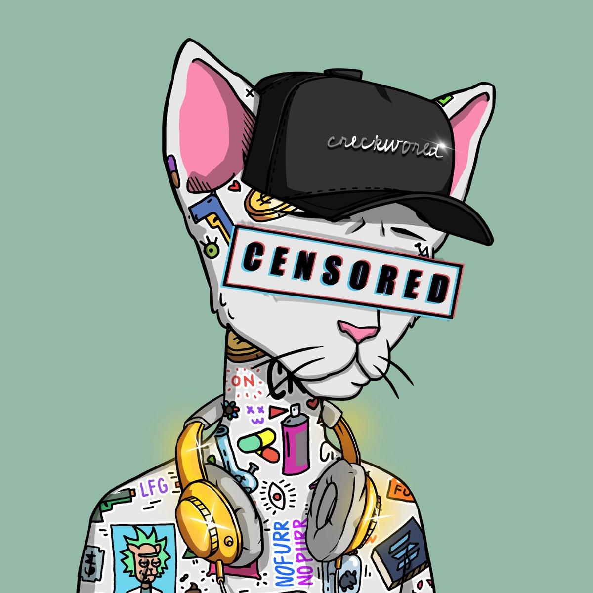 doppelNFTs's tweet photo. Another new Cet. #newpfp coming soon. @CetsOnCreck https://t.co/WmWZ1Spvxt