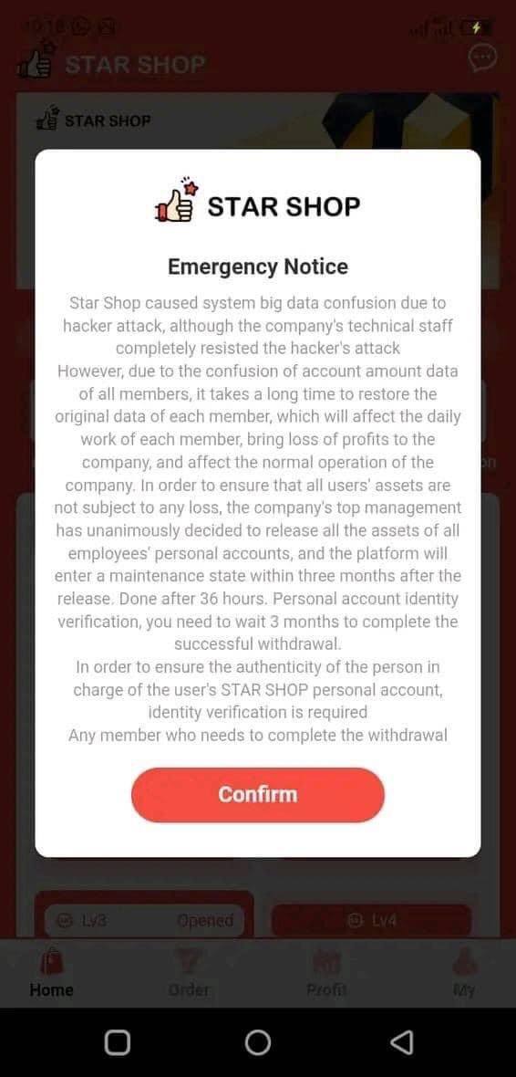 Carol1mcs's tweet photo. Hacker attack , next people rush to withdraw their savings, then system crashes . #starshop https://t.co/Q9HvgHohAo