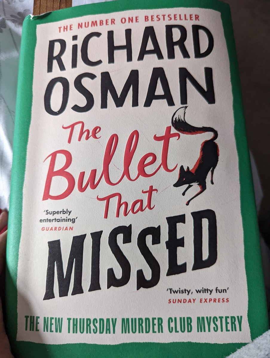 One point he brushed my hand and there was electricity,but I think that was the combination of the deep carpet outside the restaurant and my new cardigan 😂😂😂😂 brilliant <a href="/richardosman/">Richard Osman</a> #thebulletthatmissed