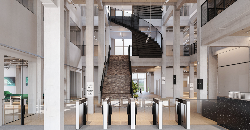 northvolt's tweet photo. What’s so great about wood? Well, it’s simply an excellent construction material, with the added bonus of being climate-friendly. Low emissions, high stability. Best of both worlds!

Our new office building will extensively feature wood in its construction. Check it out ↓