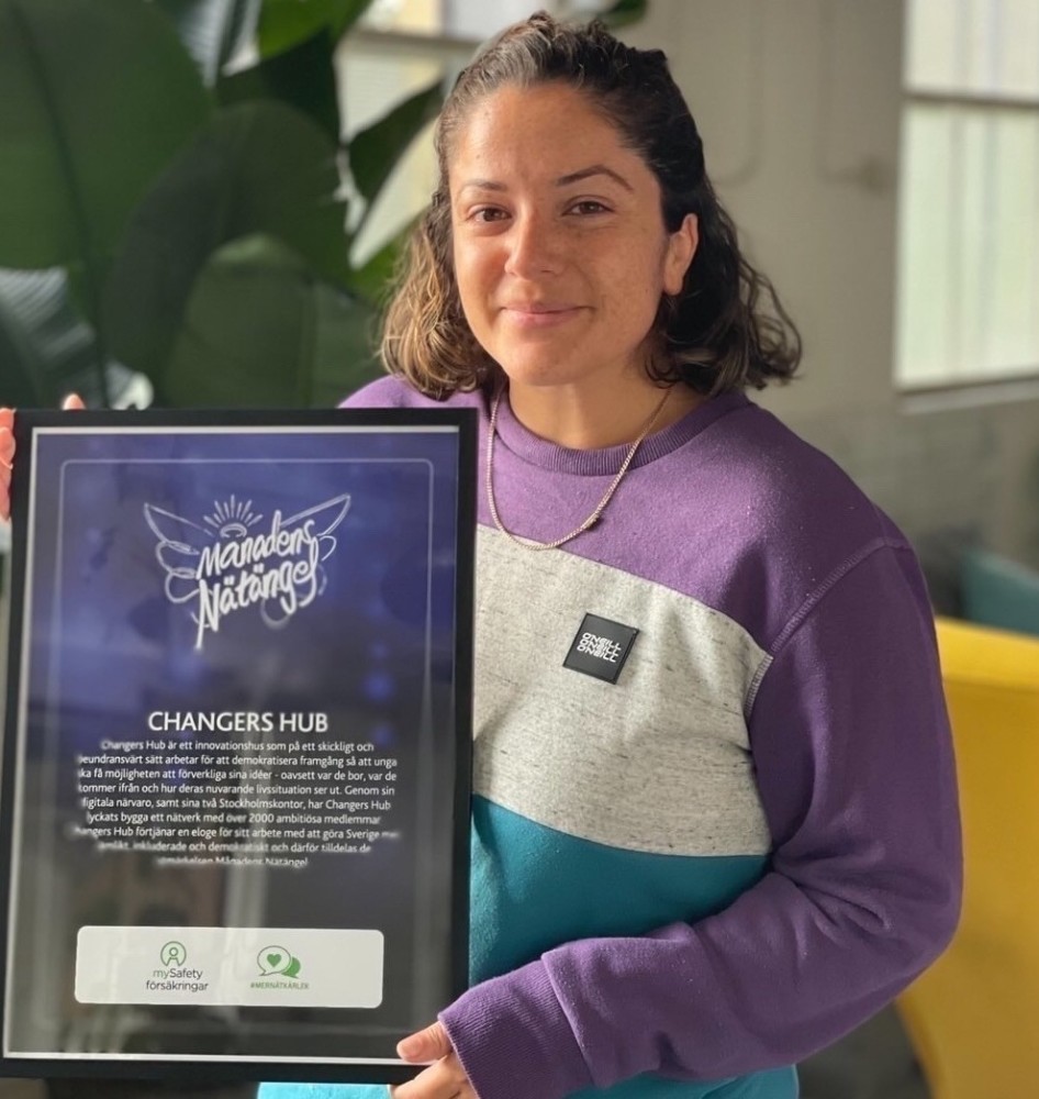 Changers Hub är Månadens Nätängel september 2022 mynewsdesk.com/se/mysafety/pr…
