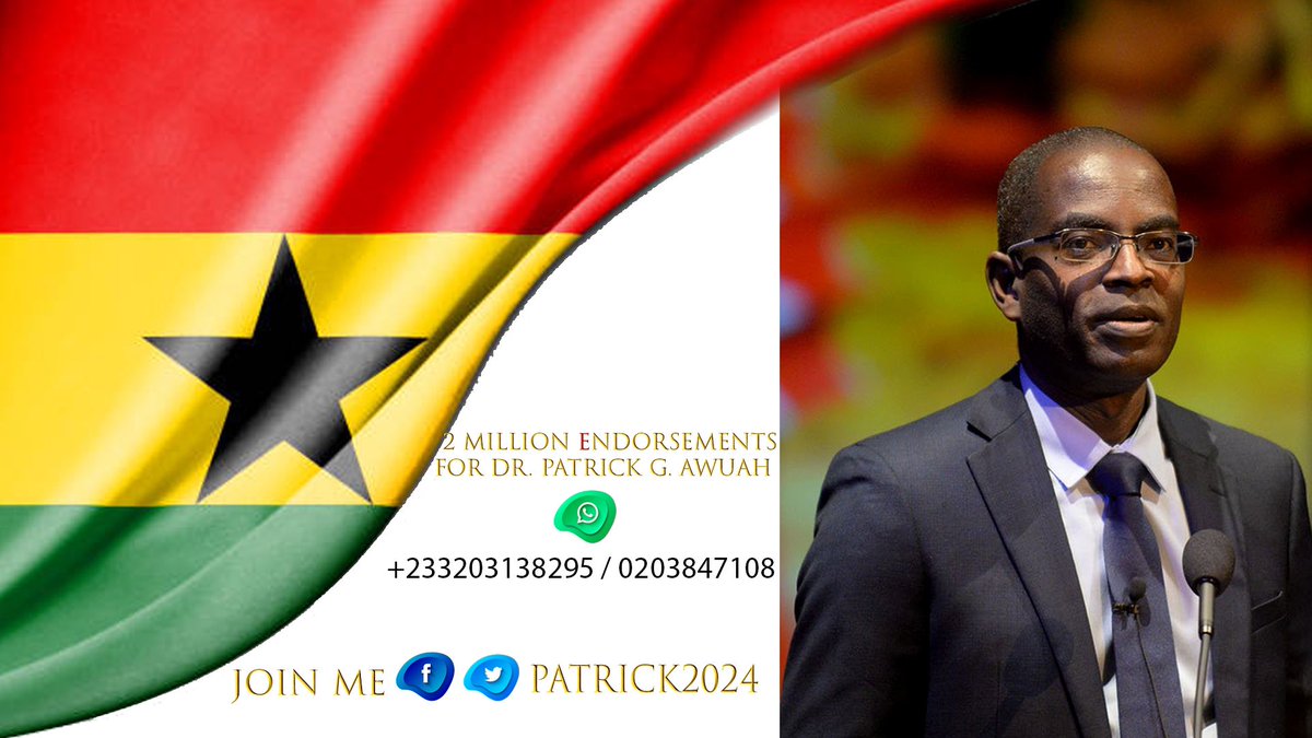 Kwabena Adu Gyabaah DuBois, founder of “THE XANADU PEOPLE", starts campaign soliciting for 2 million endorsements in the candidature of Dr. Patrick Awuah to run as the President of Ghana. #patrick2024