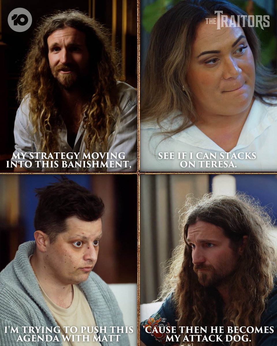 TheTraitorsAU's tweet photo. The battle is on - are you team Teresa or team Traitor? ⚔️ #TraitorsAU https://t.co/3zyirrruUA
