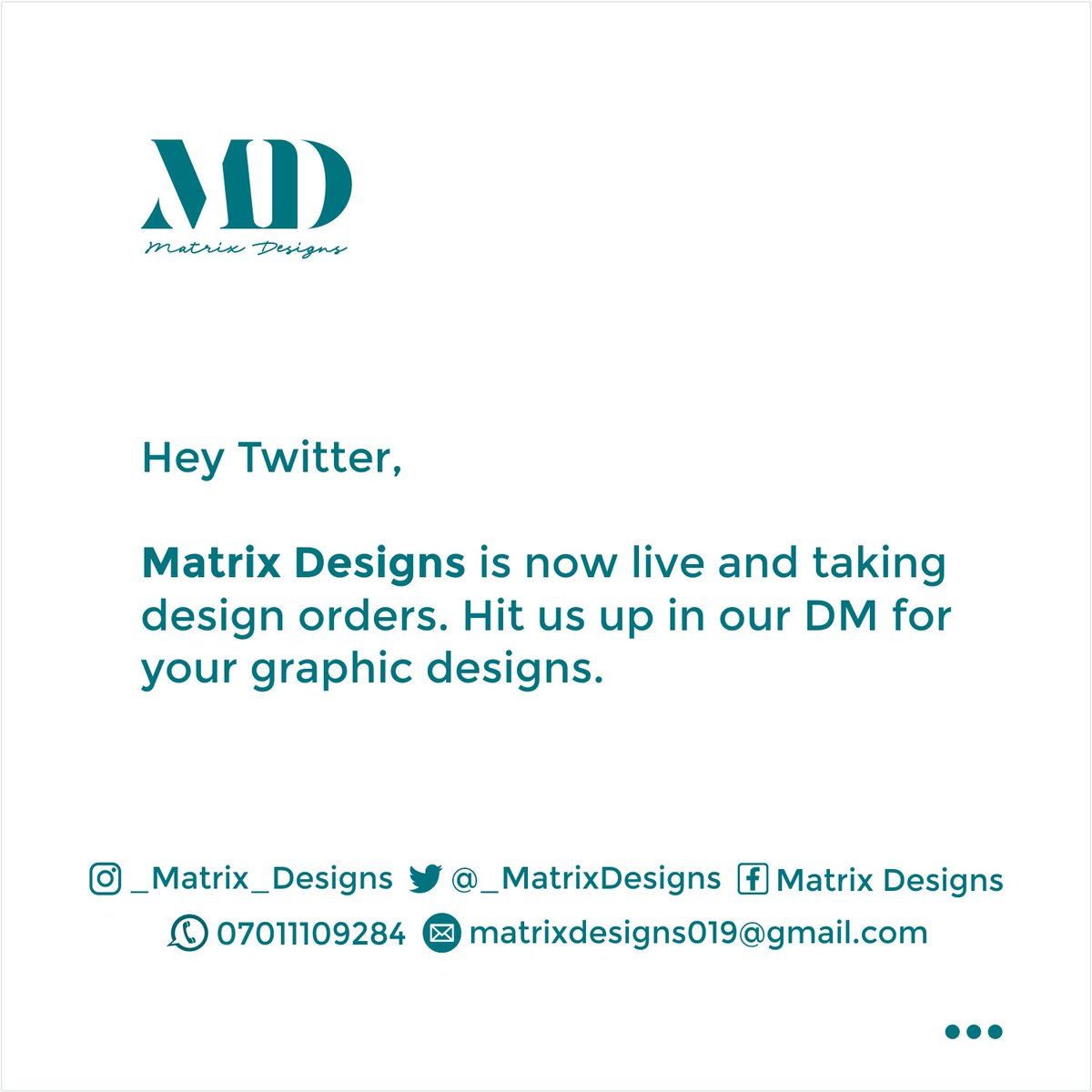Matrix Designs (@_MatrixDesigns) / Posts / X