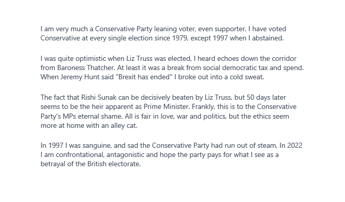 I have just posted this message on <a href="/ConHome/">ConservativeHome</a>.