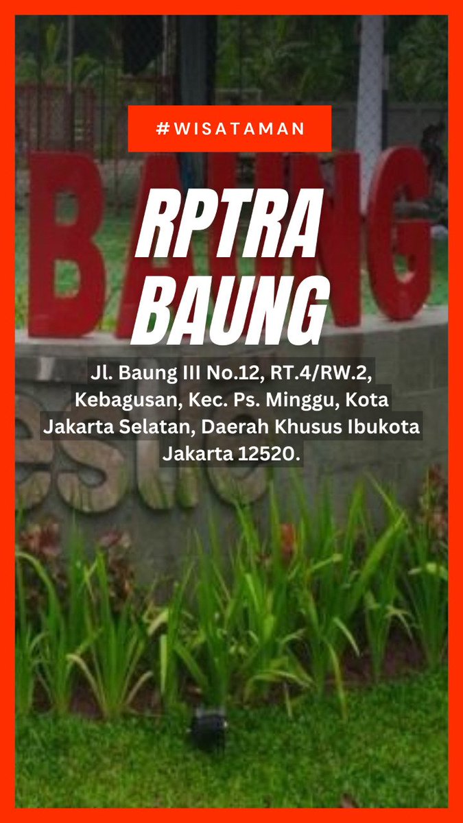 qQ_Buzz's tweet photo. https://t.co/zitCYDwyD3 #wisatataman#rptra https://t.co/Mfxy7un1dU