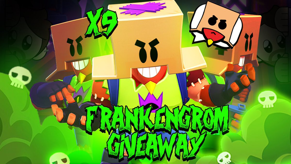 𝕏𝔻 𝔾𝔸𝕄𝔼𝕊 on X: #FrankenGromGiveaway 🎁 x1 Twitter Winner, To Enter:  🎃Follow Me 🎃Like 🎃Retweet 🗓️Winner Picked In 2 Days! Thanks To  @BrawlStars 🧡  / X