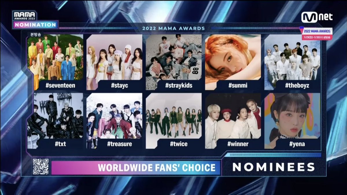 txt_sarangdan2's tweet photo. 2022 MAMA Worldwide Fans’ Choice 후보 #투모로우바이투게더 https://t.co/kfXMKs7yQd