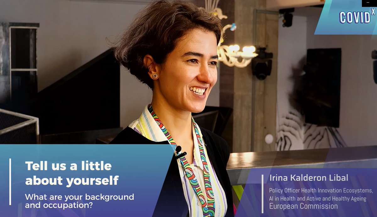 COVID-X Program (@thecovidx) on Twitter photo Irina Kalderon Libal (<a href="/EU_Commission/">European Commission</a>), shares her thoughts on Healthcare and technology during the #BackToAhealthyFuture event.
➡️youtu.be/xs6QyPwXp1Q
#TheCovidX #GameOn #DataVsCovid Irina Kalderon Libal (<a href="/EU_Commission/">European Commission</a>), shares her thoughts on Healthcare and technology during the #BackToAhealthyFuture event.
➡️youtu.be/xs6QyPwXp1Q
#TheCovidX #GameOn #DataVsCovid