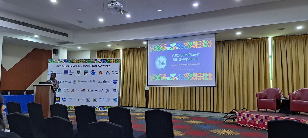 oceanchiq's tweet image. Registered and ready to represent @AfricaGmes #fisheries and #aquaculture at the #geoblueplanetsymposium here in Accra, Ghana